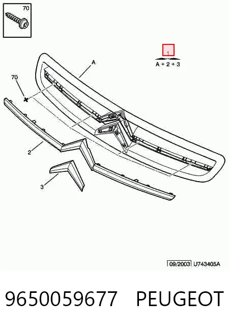 Do koszyka Atrapa chłodnicy Citroen Xsara Picasso N68