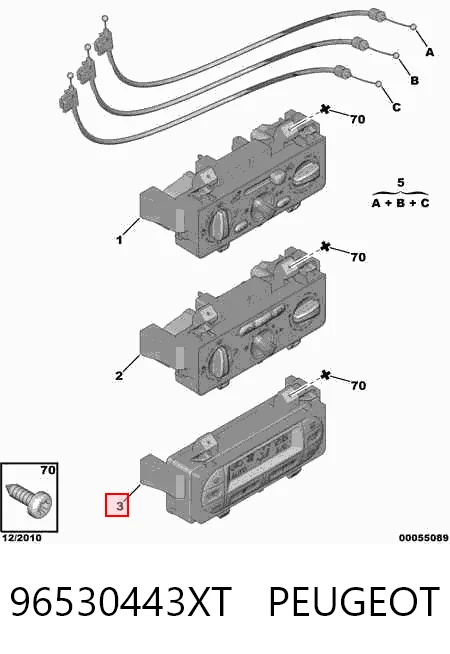 Sterownik trybów ogrzewania/klimatyzacji Citroen C3 I hatchback (FC) (2002 - 2009) cena, od 46,03 USD