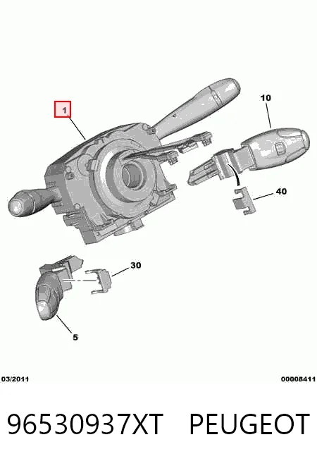 96530937XT Peugeot/Citroen Przełącznik zespolony, w komplecie