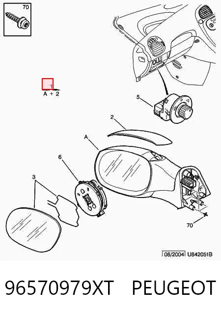 Do koszyka Lusterko wsteczne lewe Citroen Xsara Picasso N68