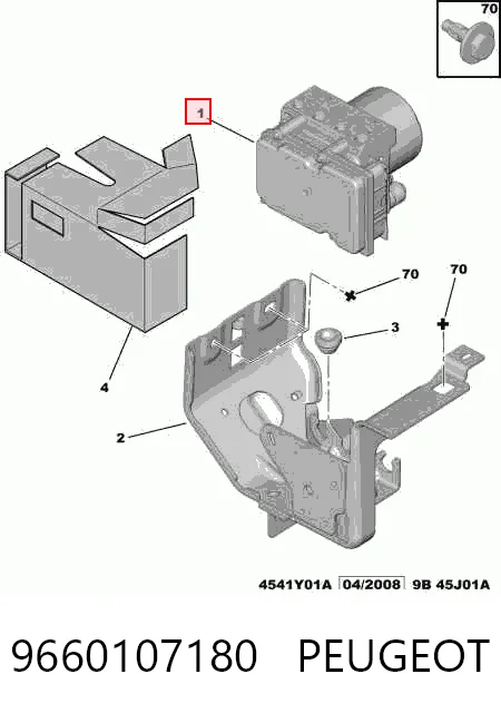 Sterownik ABS  hydrauliczny Peugeot Partner Tepee minivan (2008 - 2018) cena, od 97,64 USD