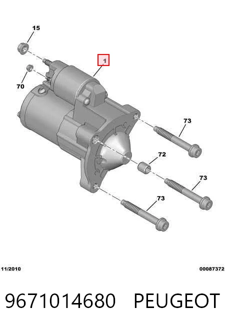 9671014680 Peugeot/Citroen Rozrusznik