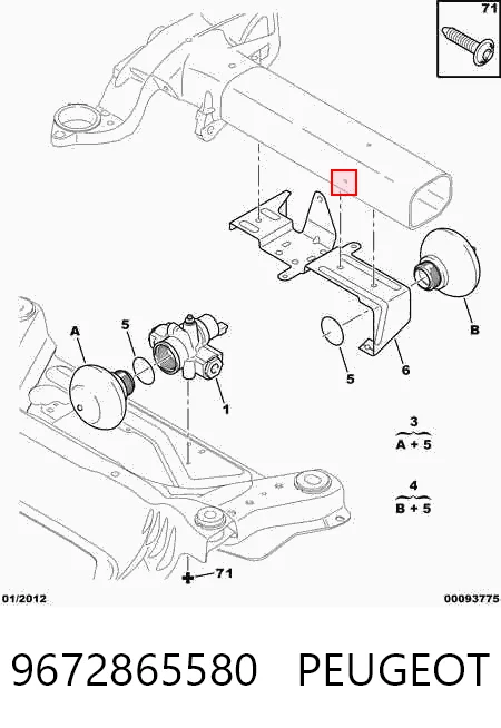 9672865580 Peugeot/Citroen Sprężarka klimatyzacji
