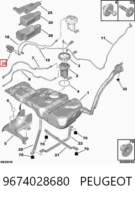 9674028680 Peugeot/Citroen Pompa AD BLUE