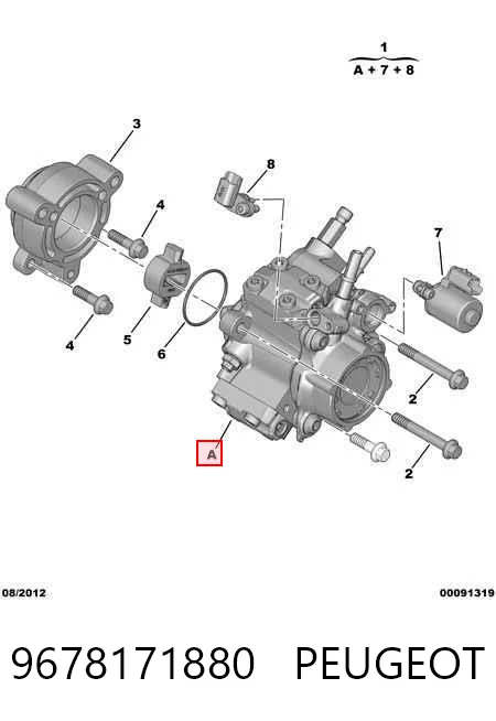 9678171880 Peugeot/Citroen Pompa wtryskowa wysokiego ciśnienia