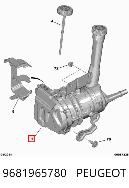 Pompa wspomagania hydraulicznego kierownicy Citroen C4 GRAND PICASSO I minivan (UA) (2006 - 2013) cena, od 67,14 USD