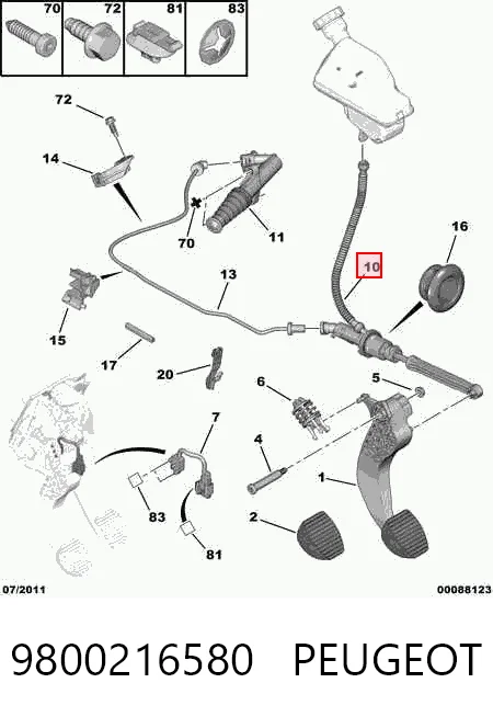 9800216580 Peugeot/Citroen