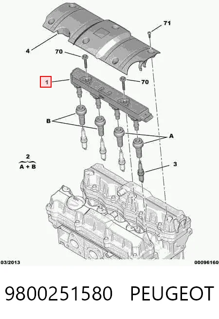 9800251580 Peugeot/Citroen Cewka zapłonowa