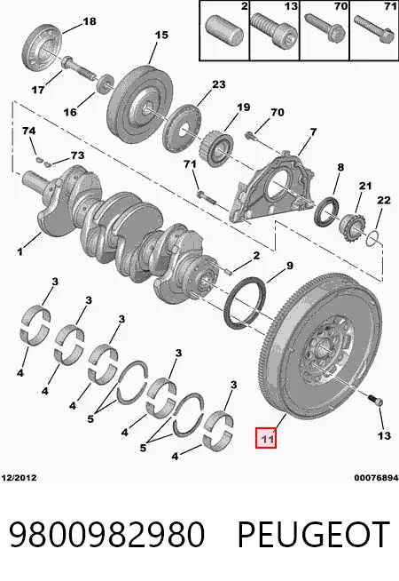 9800982980 Peugeot/Citroen
