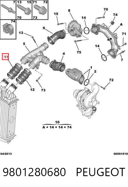 9801280680 Peugeot/Citroen