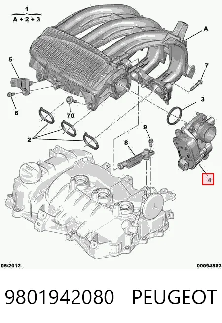  Przepustnica, komplet Opel Corsa 