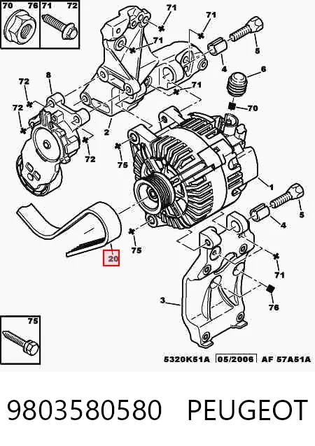 9803580580 Peugeot/Citroen