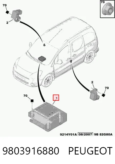 9803916880 Peugeot/Citroen
