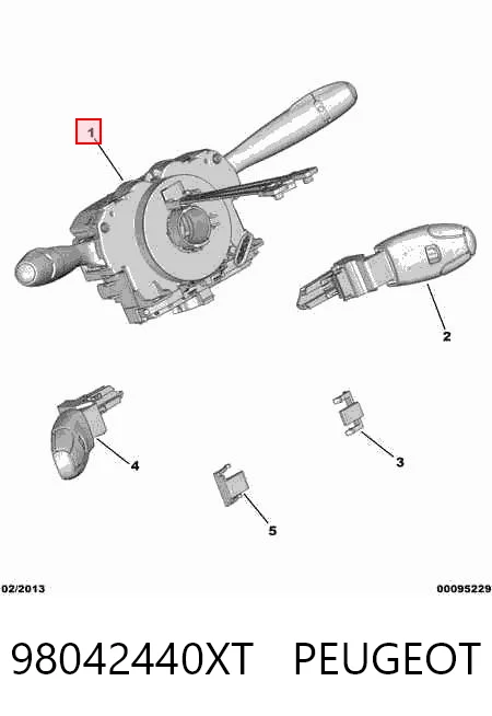 98042440XT Peugeot/Citroen Przełącznik zespolony, w komplecie