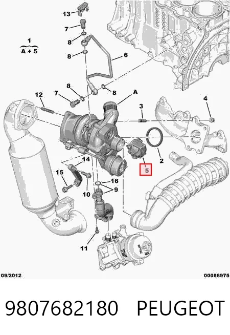 9807682180 Peugeot/Citroen Turbina