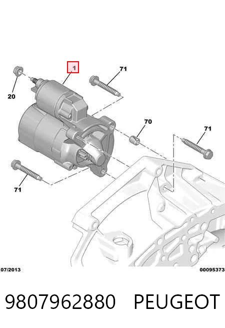 9807962880 Peugeot/Citroen Rozrusznik