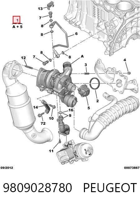 9809028780 Peugeot/Citroen Turbina