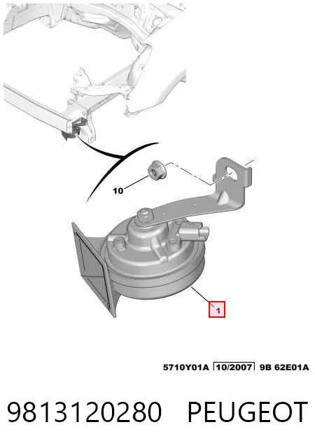 Sygnał dźwiękowy (klakson) do Volkswagen Golf IV 1J1