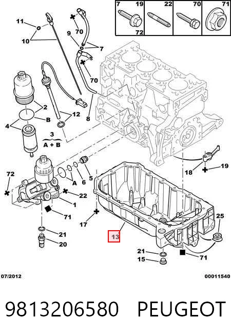 9813206580 Peugeot/Citroen