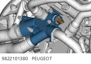 9822101380 Peugeot/Citroen Sprężarka klimatyzacji