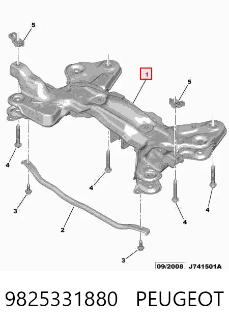 Korpus osi przedniej Citroen C4 Cactus SUV (2014 - 2026) cena, od 196,26 USD