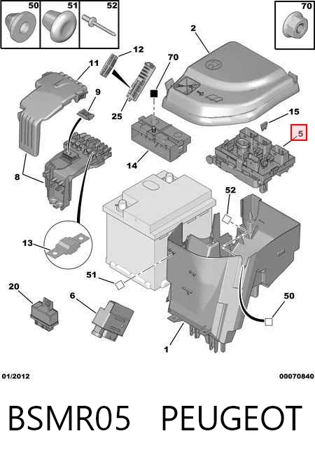  Skrzynka bezpieczników Citroen Berlingo 