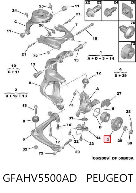 Czop (zwrotnica) przedni prawy 1640790480 Renault (RVI)
