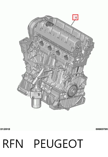 Silnik w komplecie do Peugeot 406  8C