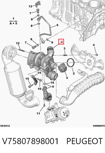 V75807898001 Peugeot/Citroen Turbina