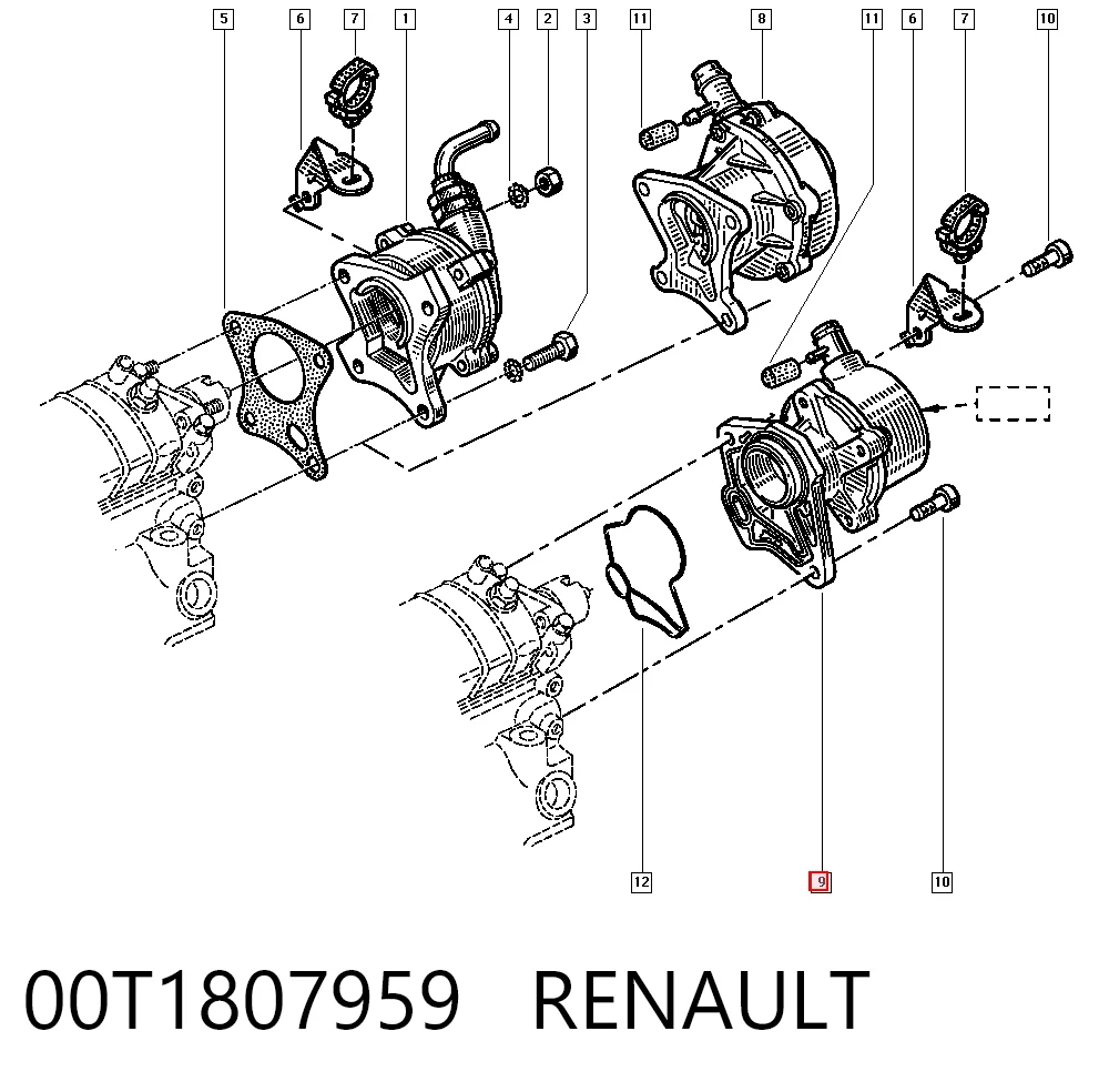 Pompa podciśnienia do Renault Trafic I TXW