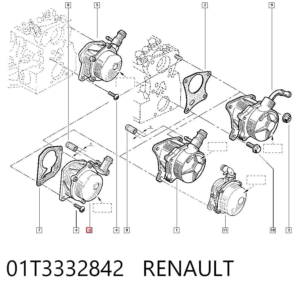 Pompa podciśnienia Renault Scenic I