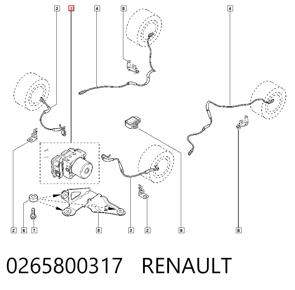 Do koszyka Sterownik ABS  hydrauliczny Renault Scenic II JM0, JM1
