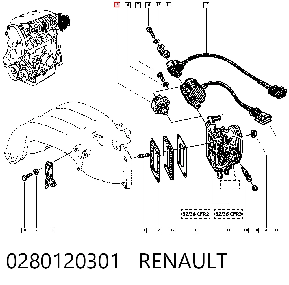  Czujnik położenia przepustnicy (potencjometr) Nissan Qashqai 2