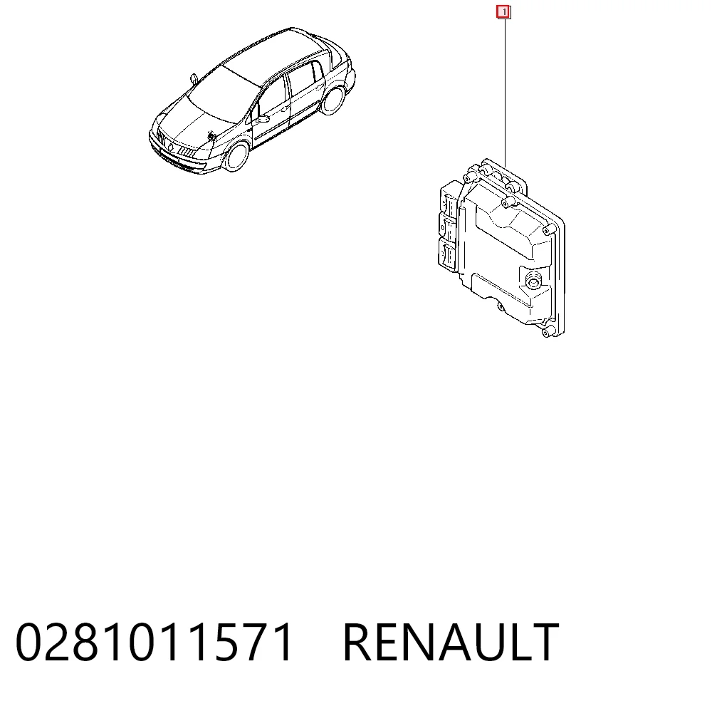 Sterownik silnika do Renault Vel Satis  BJ0
