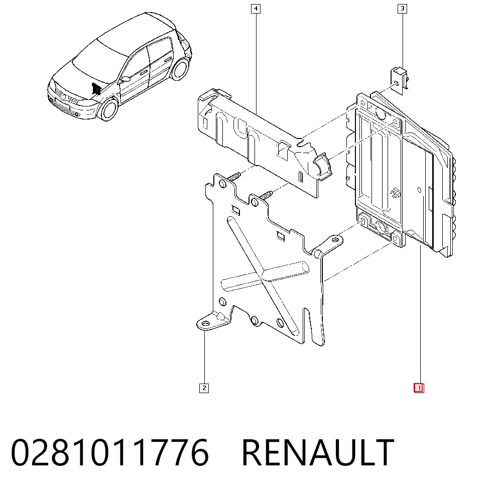 Sterownik silnika do Renault Scenic II JM0, JM1