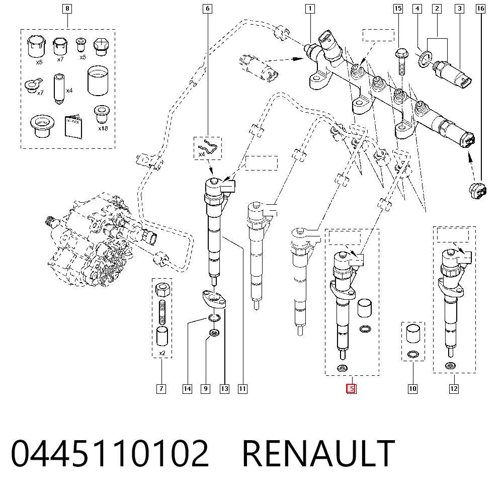 8200112289 VAG Wtryskiwacz paliwa