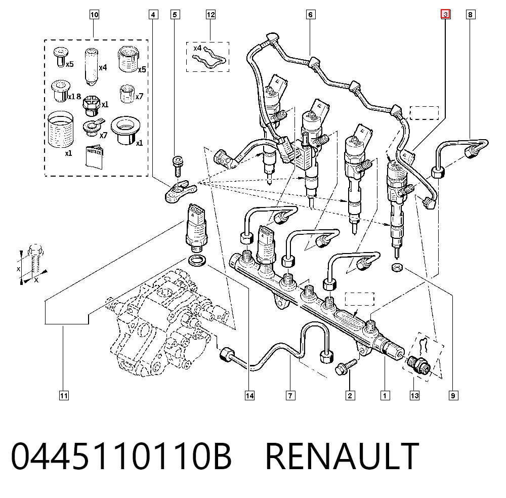 Wtryskiwacz paliwa do Renault Master II HD, FD
