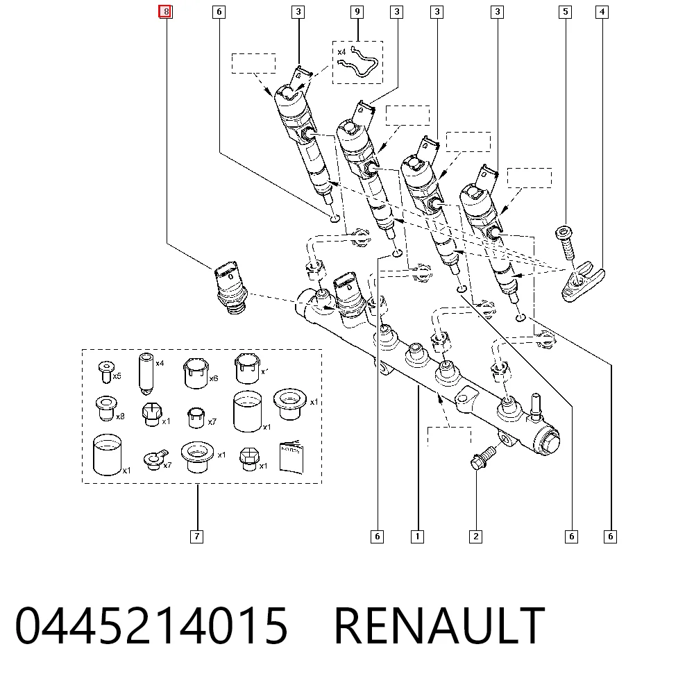 Do koszyka Czujnik ciśnienia paliwa Renault Scenic I JA0, JA1, FA0