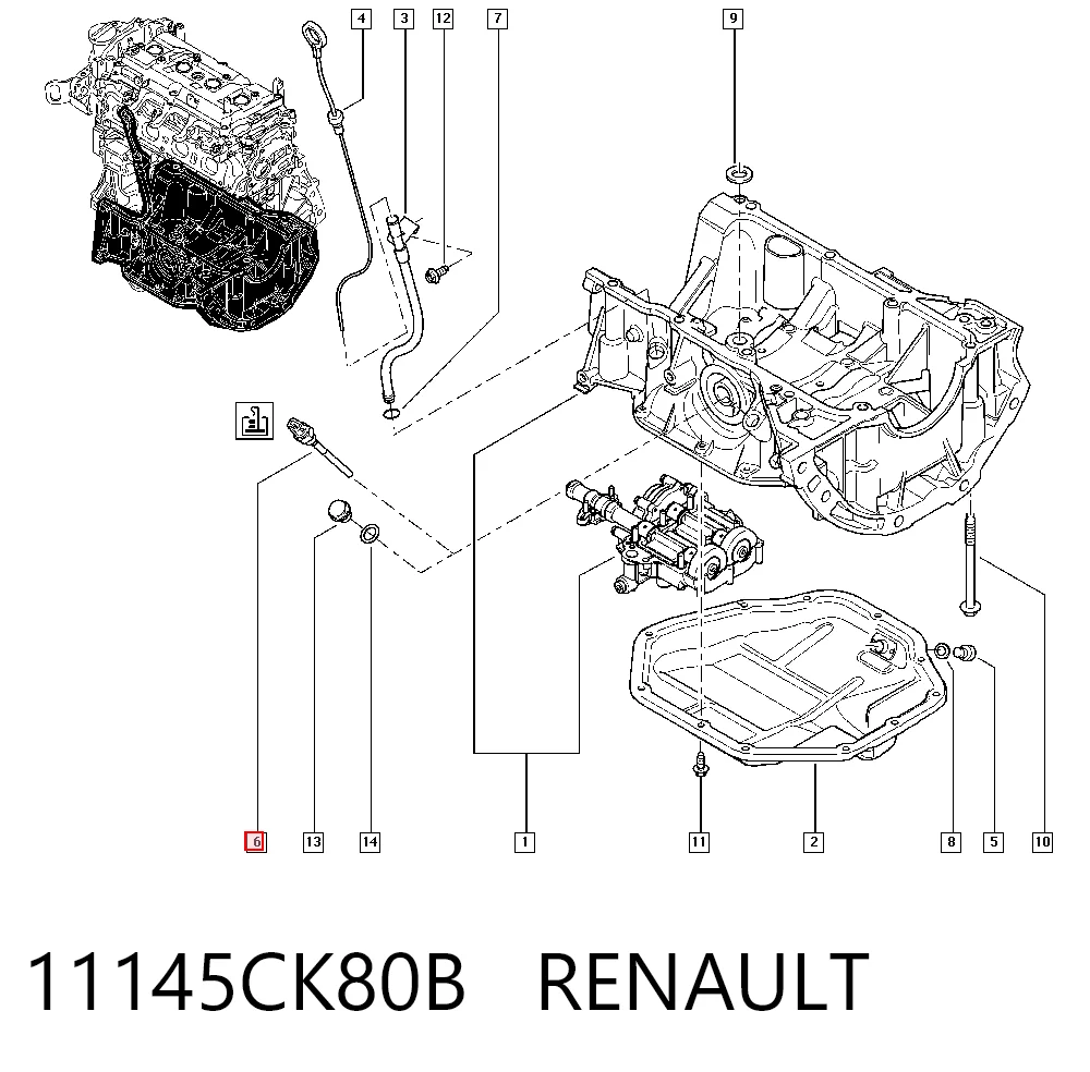 Czujnik poziomu oleju silnikowego  do Nissan X-Trail T31