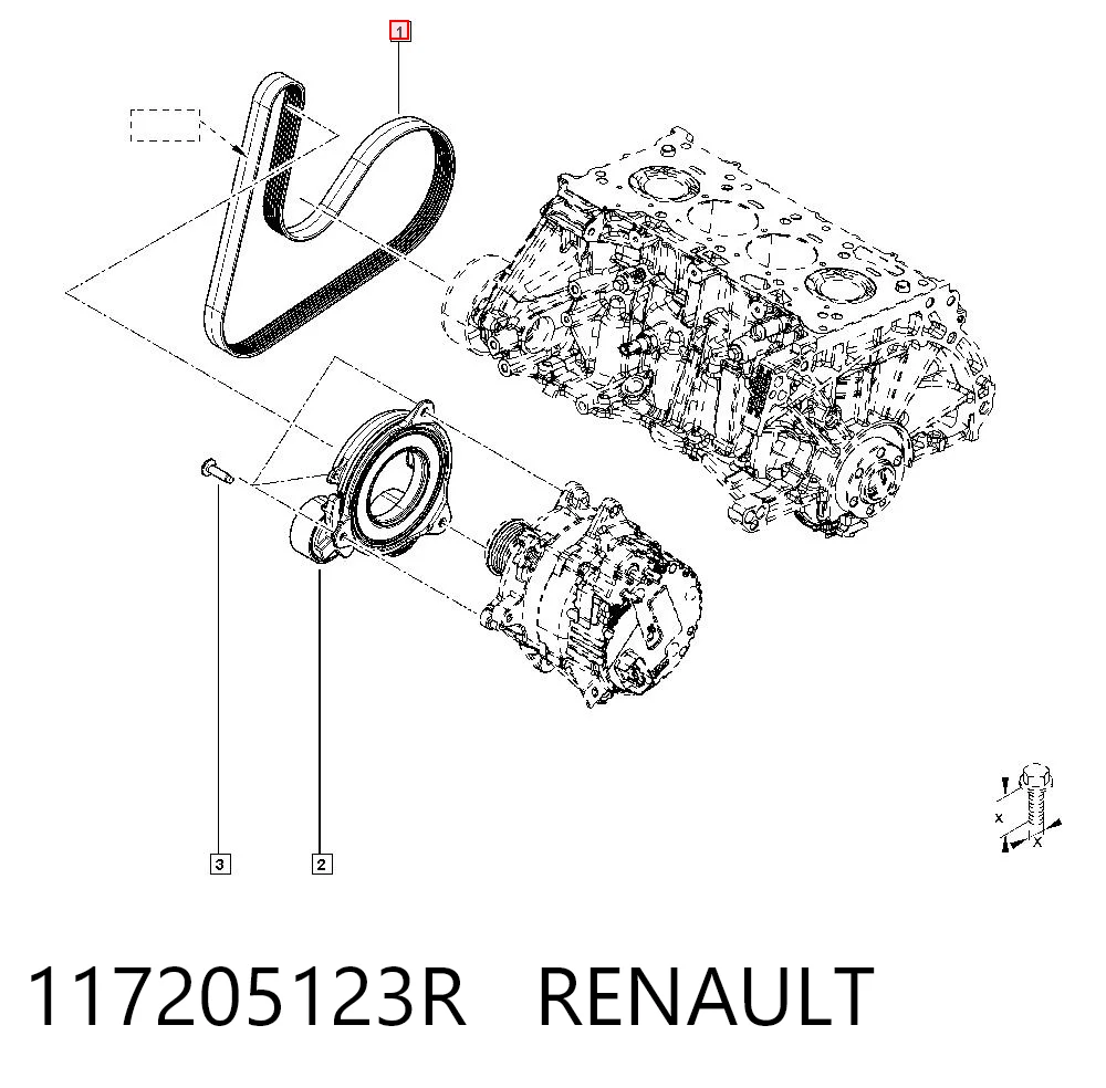  Pas napędowy mechanizmów Renault Megane 4