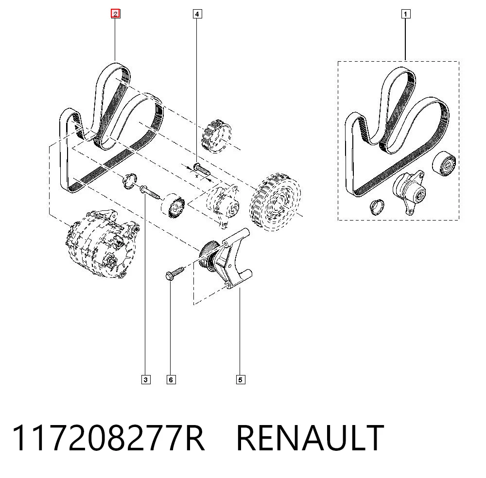 Pas napędowy mechanizmów Renault Master III