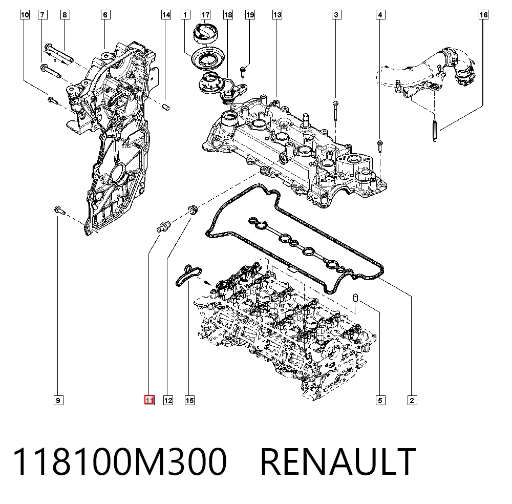 Zawór PCV odpowietrzający silnik do Nissan Almera V10
