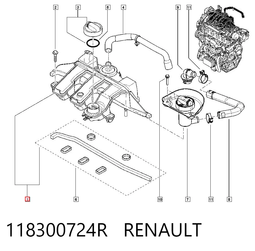 Kolektor ssący Renault Megane III