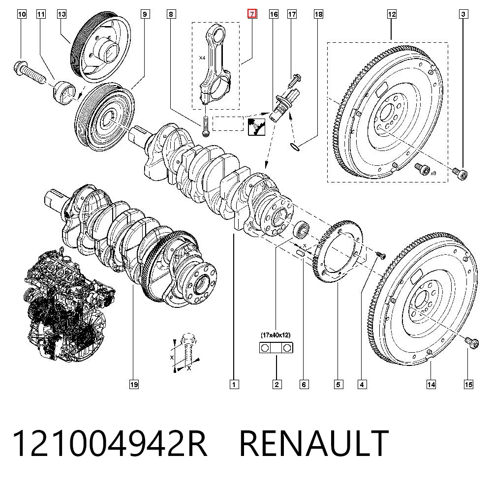 Korbowód tłoka silnika General Motors 93168038 cena, od 72,05 USD