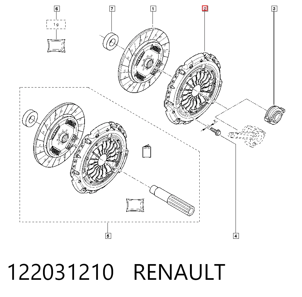 Docisk sprzęgła do Renault Megane III KZ0, KZ1