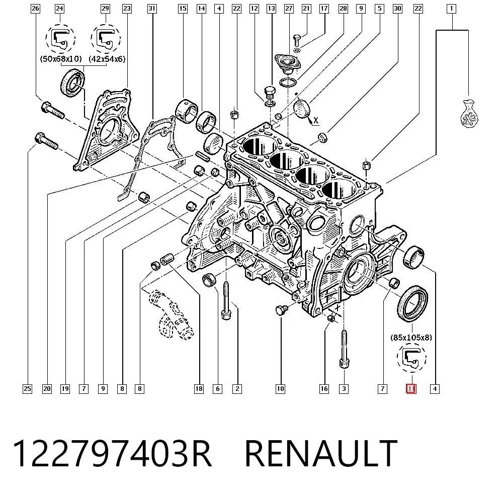 122797403R Renault (RVI)