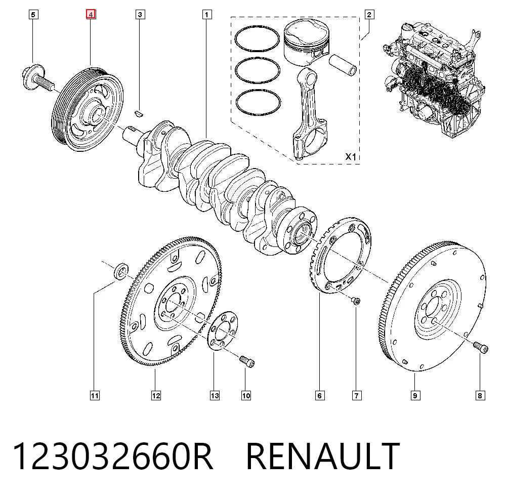 123032660R Renault (RVI)