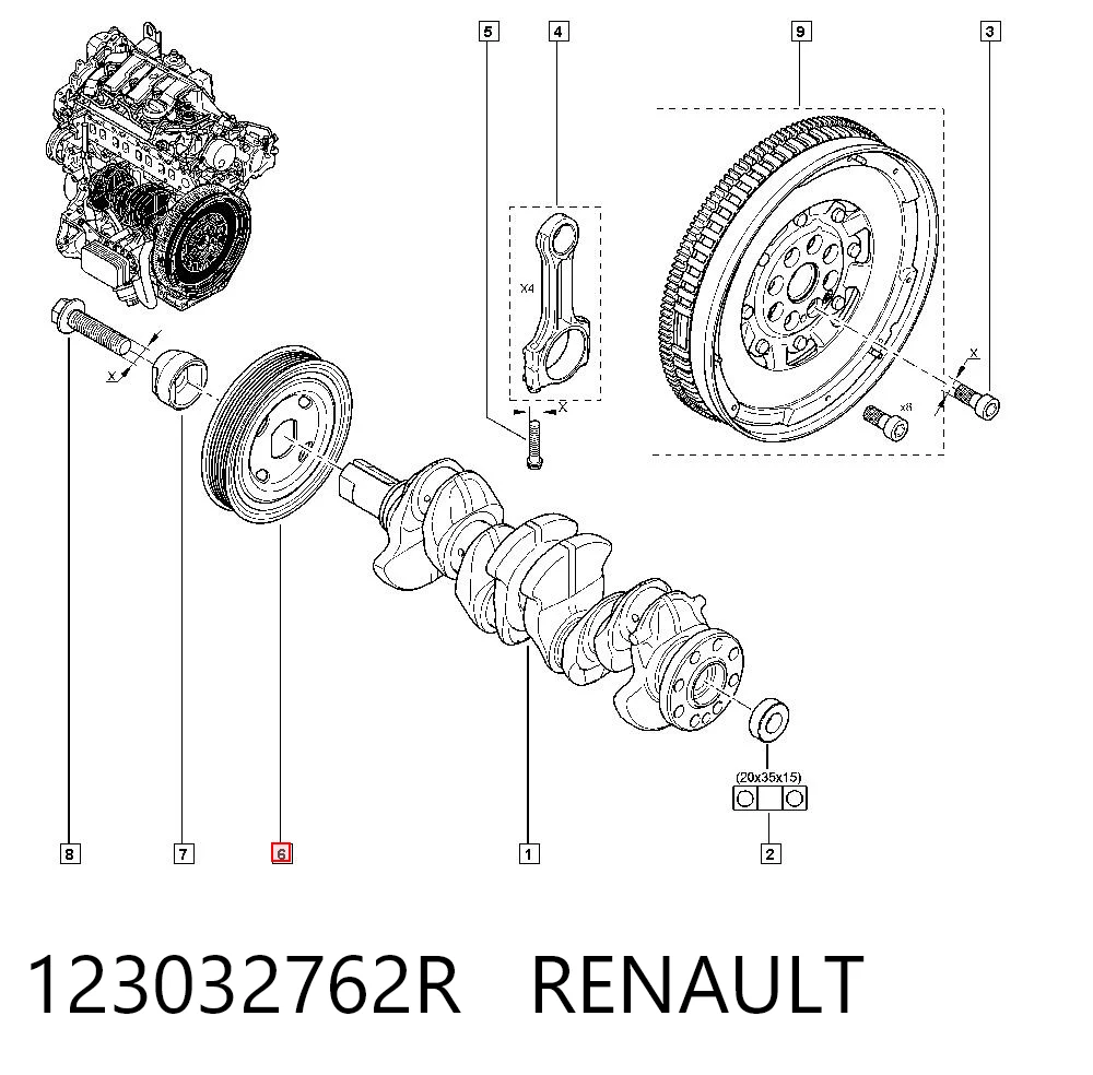 123032762R Renault (RVI)