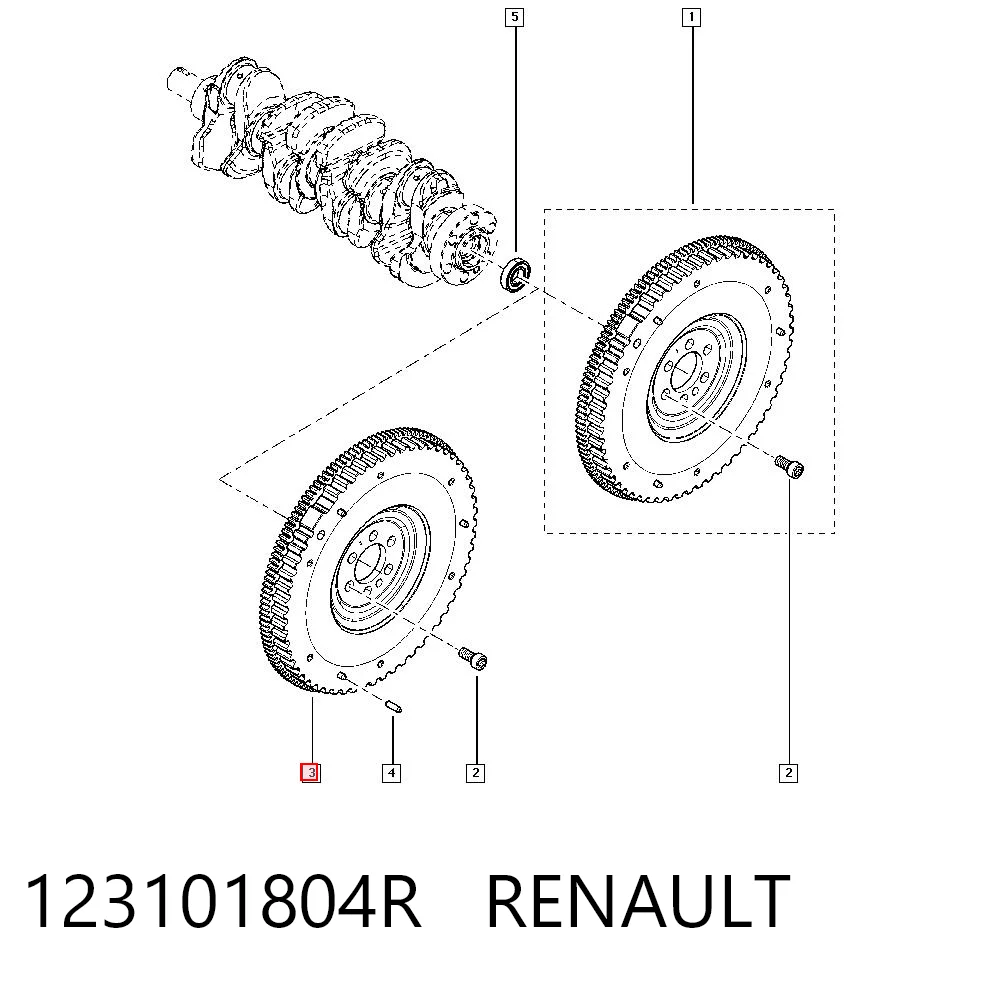 Koło zamachowe silnika do Renault CAPTUR II HF