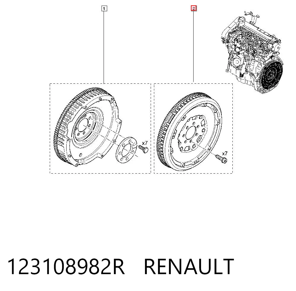 A607030120580 Mercedes Koło zamachowe silnika